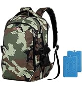 OUTXE Cooler Backpack Insulated 22L Lunch Backpack Cooler Bag Daily Backpack Work-Camo