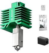 0.4mm Green Hotend with Tungsten Steel Nozzle for Bambu Lab X1C /X1 /P1P /P1S 3D Printer, High-Te...