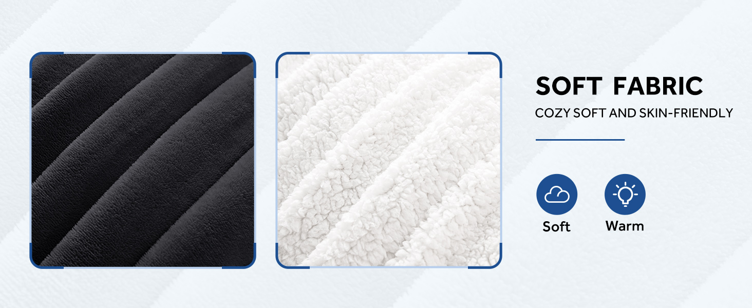 heated throw with foot pocket