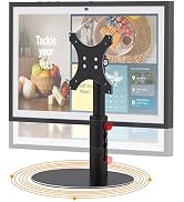 Laivli Black Rotatable Stand Compatible with Echo Show 21/15, Easy to Adjust - Tilt 90° and 4-Ste...