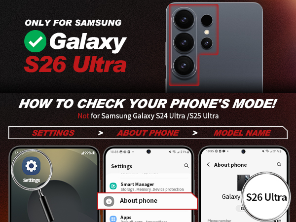 Only for Samsung Galaxy S26 Ultra