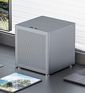 6 Bay NAS PC Case,Aluminum NAS PC Chassis Support MATX Motherboard, ATX PSU, 4 Full-Height PCIe S...