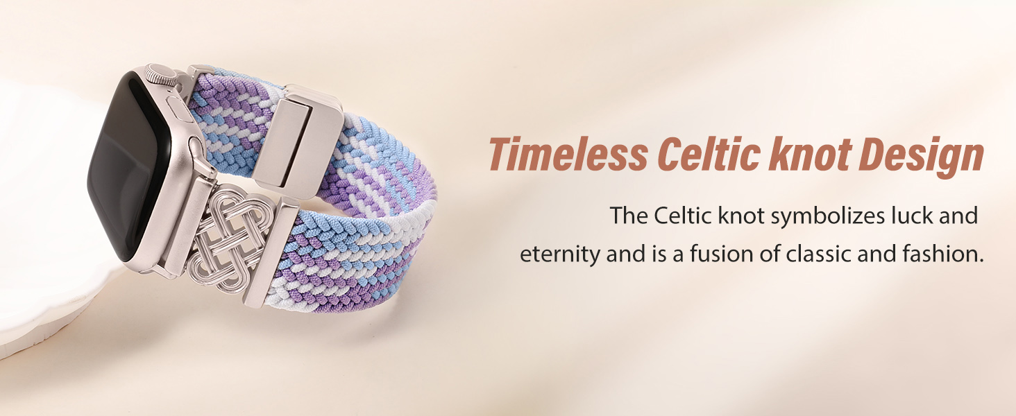Braided Stretchy Band Compatible with Apple Watch Bands 38/40/41/42/44/45/46/49mm Women Men