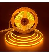 HAMRVL COB LED Strip Lights DC12V 16.4ft/5M 320leds/M CRI90 Bright Flexible LED Tape 8mm, for Ind...