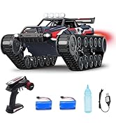 Fistone 1/12 Scale 4WD Remote Control Military Crawler Tank - 2.4GHz RC Off-Road Vehicle for Kids...