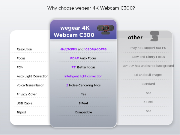 4K Webcam C300
