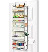 roomtalk Over the Door Hanging Organizer 5-Shelves for Bathroom, Door Organizer hanging with 2 La...