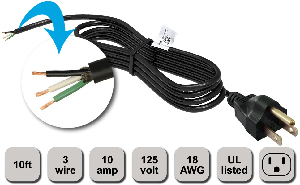 HQRP Power Cord