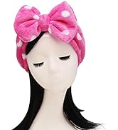 Shintop Sweet Super Soft Caroset Polka Dots Wash Cosmetic Headband Hairlace (Rose Polka dots)