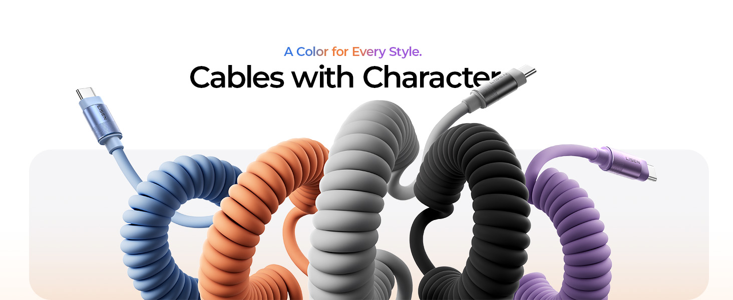 coiled usb c cable