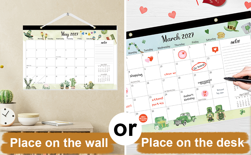 desk calendar