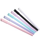 Uonlytech 6 Pcs Creative Stationery Pen Cap Cat Gel Pen Creative Roller Pens Lovely Writing Pen B...