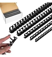 100 Pack Plastic Binding Combs Plastic Binder Comb Ring 21 Ring BindingSpines Letter Size Spiral ...