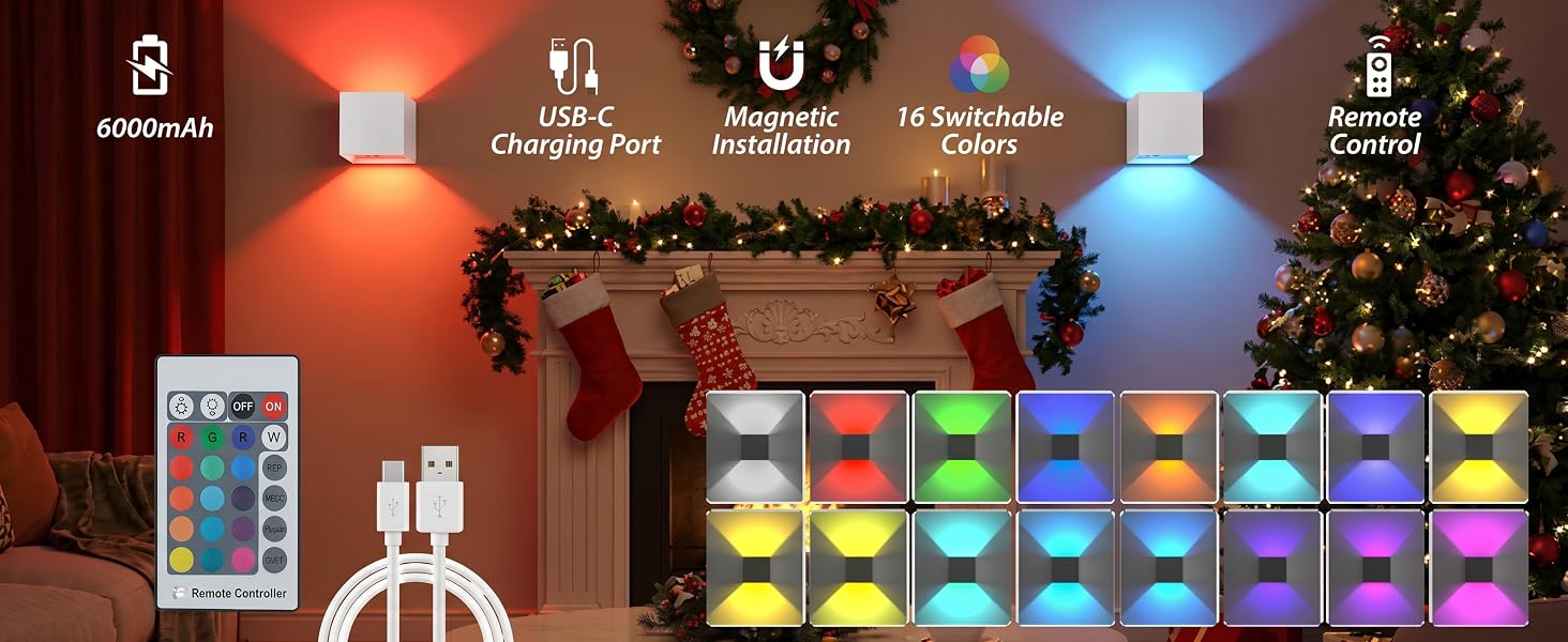 LED RGB Wall Lights for Room Decor