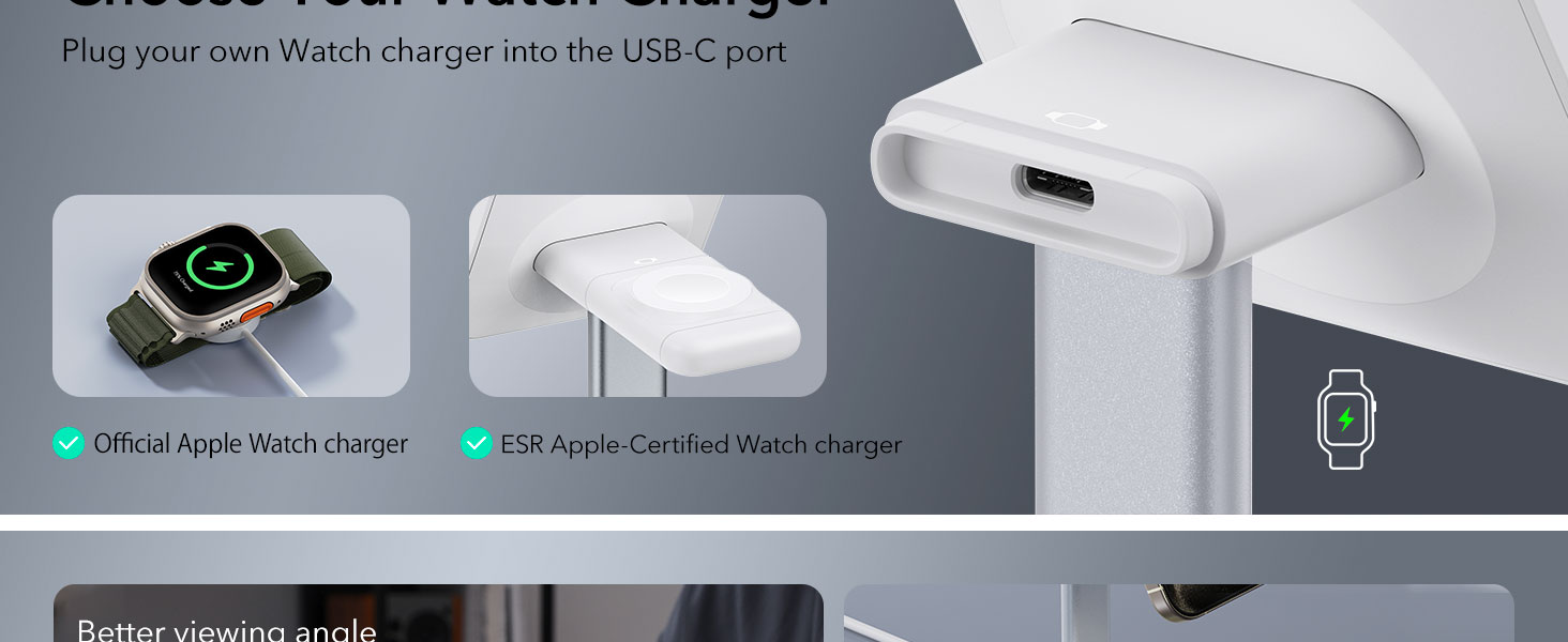 2 in 1 magsafe charger stand