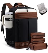 LOVEVOOK 40L Travel Backpack for Women Men, Airline Approved Carry On Luggage with 3 Cubes Access...