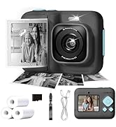 Kids Camera, 1080P Instant Digital Print Camera for Kids, Christmas Birthday Gifts for 4 5 6 7 8 ...