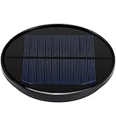 Upgraded Solar Light Replacement Top for Lantern, Solar Light Round Waterproof Replacement Parts ...