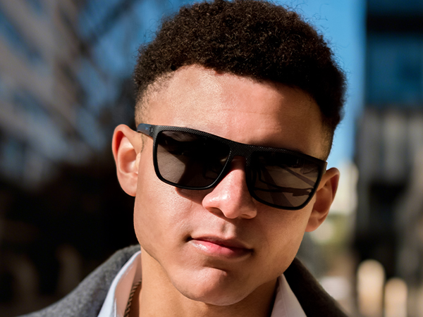 black sunglasses