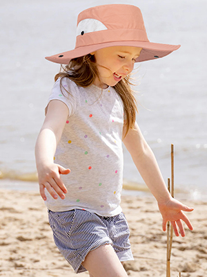 kids girls summer sun hat wide brim outdoor bucket hat beach travel hat safari hat