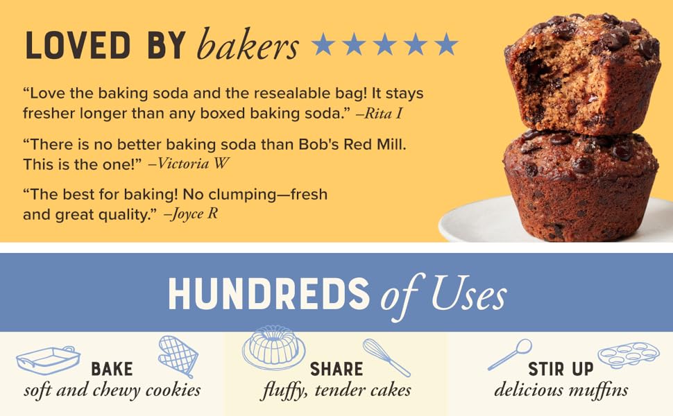 Bob's Baking Soda Loved by quality bakers
