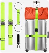 Heavy Duty Luggage Straps Kit 4PCS TSA Approved Travel Belts Keep Suitcase Secure, Bag Strap Fast...
