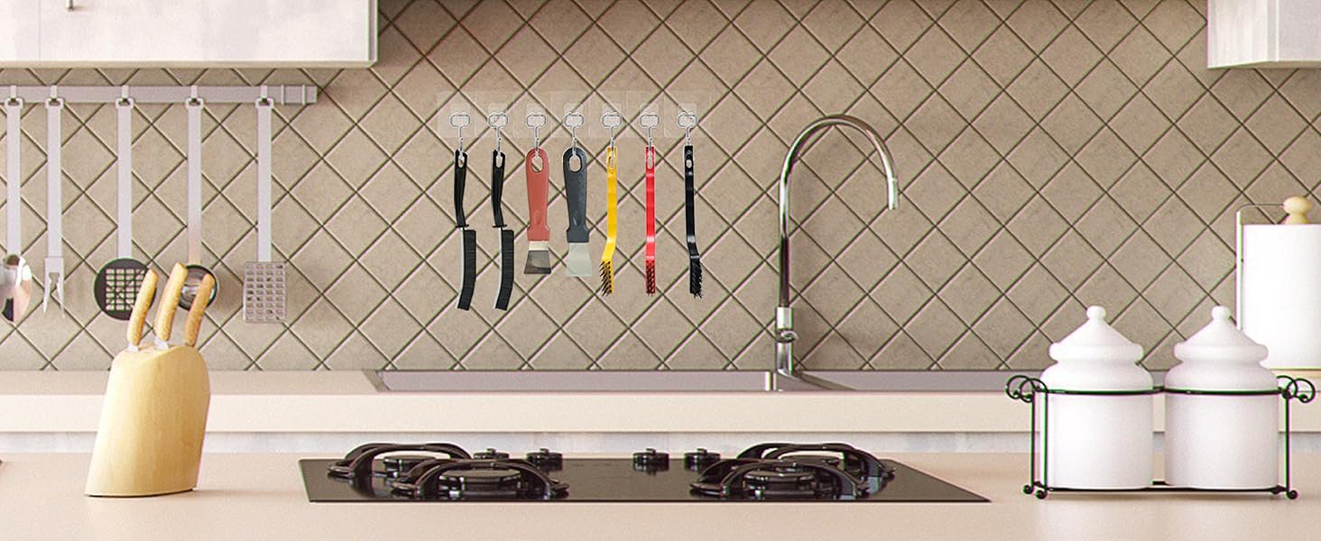 kitchen stove gap cleaning tool and countertop edge cleaner brush for grease removal