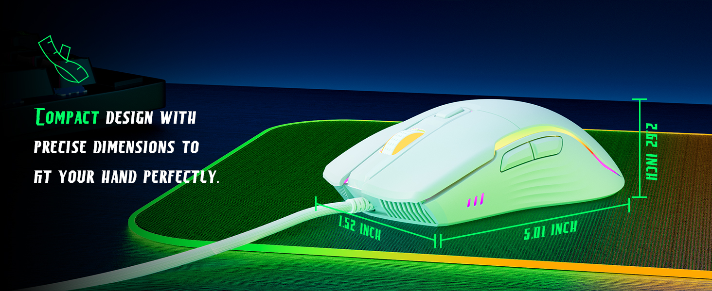 wired optical gaming mouse RGB
