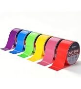 Reniteco 6 Pack Duct Tape, 2 in x 10 Yards Heavy Duty, High-Density Mesh – Clean Tear, No Residue...