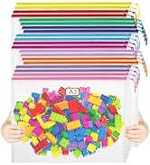YOPCDJ 20pcs Mesh Zipper Pouch Bags Puzzle Storage Bags, A3 17x12 Inches Large Reusable Clear Zip...