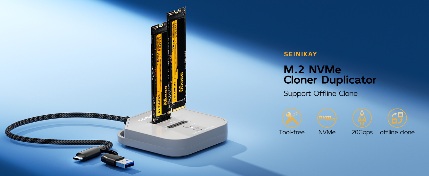 M.2 NVMe Cloner Duplicator