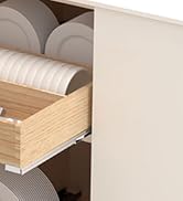 graffitimaster Pull Out Cabinet Organizer, Wood Slide Out Wood Drawer for Kitchen, Bedroom, Livin...