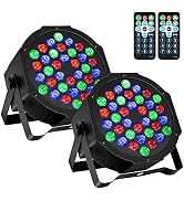 Litake DJ Par Lights, RGB 36 LED Stage Lights Sound Activated,Remote & DMX Controlled LED Uplight...