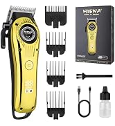 HIENA PRO Professional Hair Clippers for Men, Cordless Electric Hair Cutting, Cordless Rechargeab...