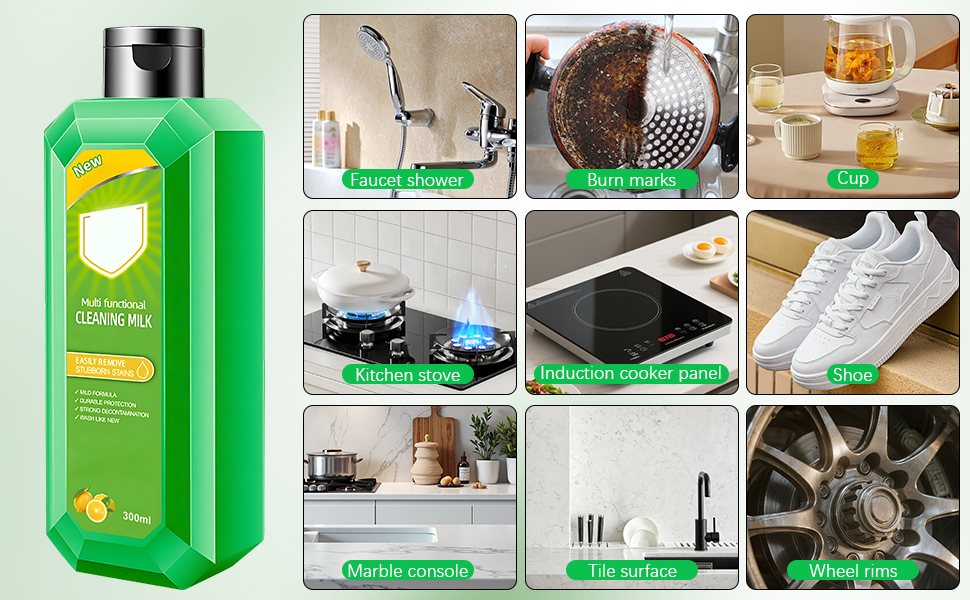 Cleaning Milk House Cleaner for Household Kitchen to Heavy Oil Stains