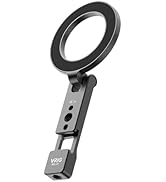 VRIG Magnetic Phone Tripod Mount for iPhone, Foldable Metal Phone Holder with Double 1/4