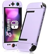 RHOTALL Purple Dockable Case for Nintendo Switch 2 2025, Protective PC Shell Case, Slim Design Cu...