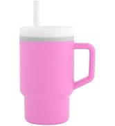 Infantino My 1st Tumbler, 9 Oz. Silicone Sippy Cup with Straw & Handle, Spill-Resistant Baby Cup ...