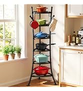 Housolution 6 Tier Pot and Pan Organizer Rack Cookware Storage Tower | 264Lbs Large Capacity, Stu...