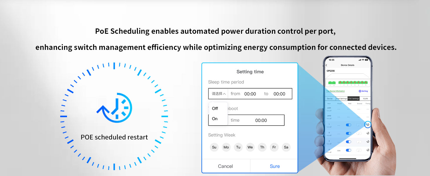8 port gigabit managed poe switch