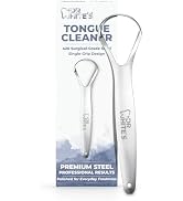 Dr. White’s Precision Tongue Care Collection – Single Grip Tongue Cleaner, 420 Surgical-Grade St...