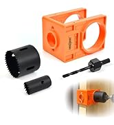 ANGELSWORD Door Lock Installation Kit, High Carbon Steel Hole Saw Set for Drilling Wooden Doors, ...