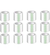 Minghaoda Small Clear Packing Tape, 12 Rolls Packaging Tape for Shipping Packaging Moving Sealing...