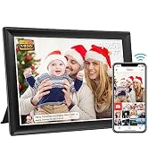 64GB FRAMEO 10.5 Inch Smart WiFi Digital Photo Frame 1920x1280 FHD IPS LCD Touch Screen, Auto-Rot...