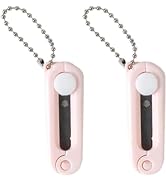 2Pcs Pink Folding Scissors Safe Portable Travel Scissors Foldable Telescopic Cutter Pocket Mini S...