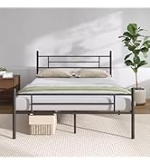 Novilla Full Size Bed Frame with Headboard and Footboard, 14 Inch Metal Platform Bed Frame, Under...