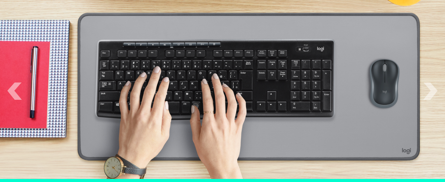 Logitech K270 Wireless Keyboard for Windows, 2.4 GHz Wireless, Full-Size, Number Pad