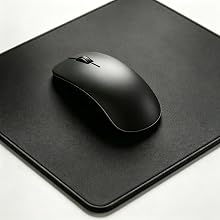 Matte Black Minimalist Mouse Pad, Matches All Desk Setups
