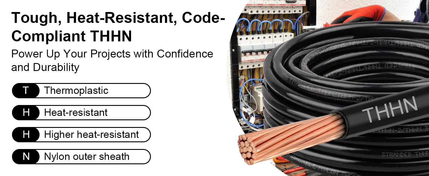 THHN Stranded Wire Black