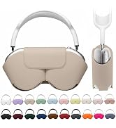 Maxjoy for Apple Airpods Max Smart Case Cover, Soft PU Leather Protective Cover Accessories for A...